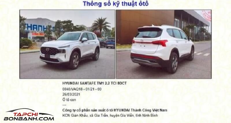 Hyundai Santa Fe 2021 đã đăng kiểm tại Việt Nam, sẵn sàng 'xuống đường'