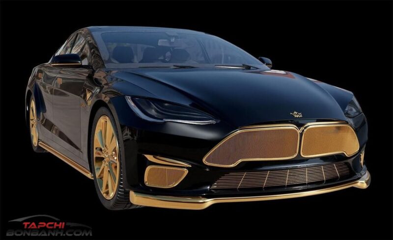 Tesla Model S được dát vàng 24K, giá đắt ngang siêu xe