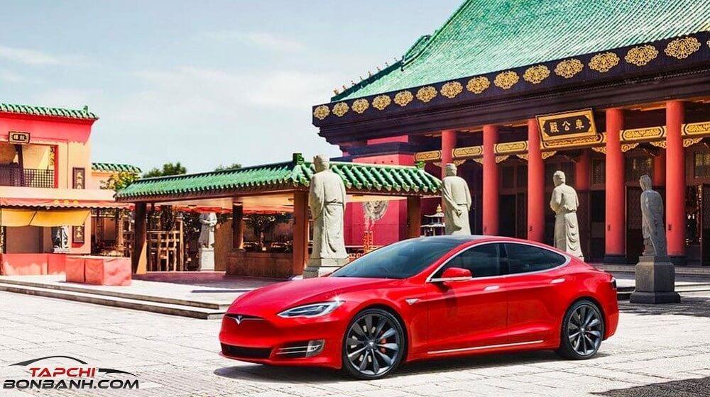Xe Tesla bi chan cam ra vao cac co quan chinh phu Trung Quoc Doan dap tra cho Huawei 3