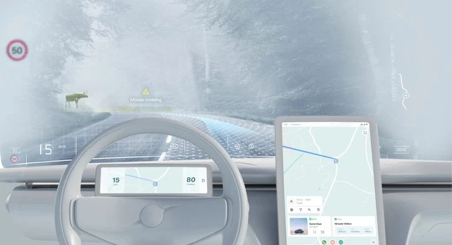 Volvo đầu tư công nghệ mới có thể biến kính chắn gió ô tô thành màn hình khổng lồ - Ảnh 1.