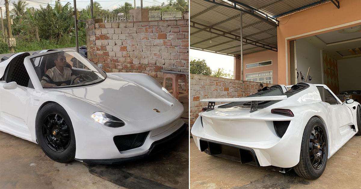 Chiêm ngưỡng Porsche 918 Spyder 'Made in Việt Nam' của thanh niên Đắk Lắk