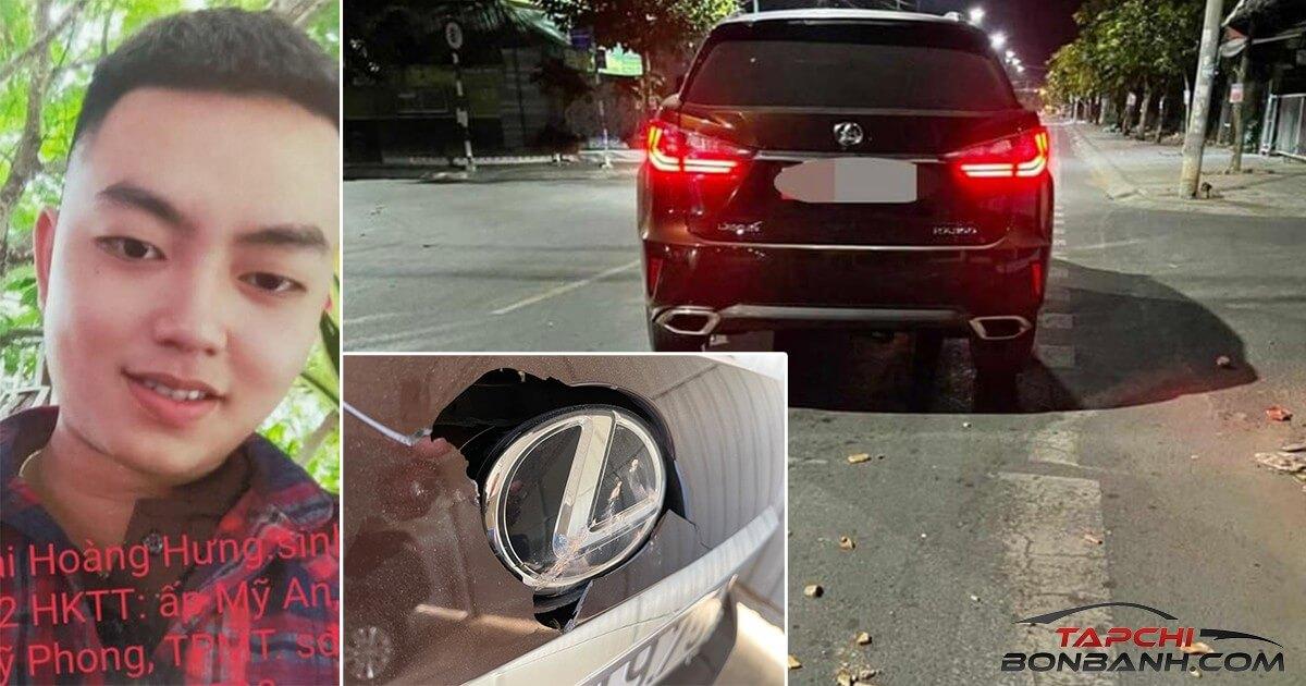Thanh niên 20 tuổi đập phá xe Lexus của Thượng tá Công an ở Tiền Giang
