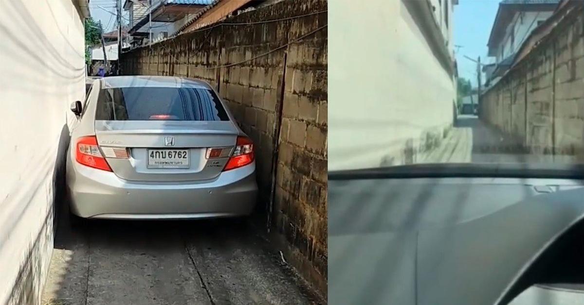 Video: Nữ tài xế Honda Civic cụp 2 gương đi qua ngõ rộng chưa tới 2m khiến cánh mày râu nể phục