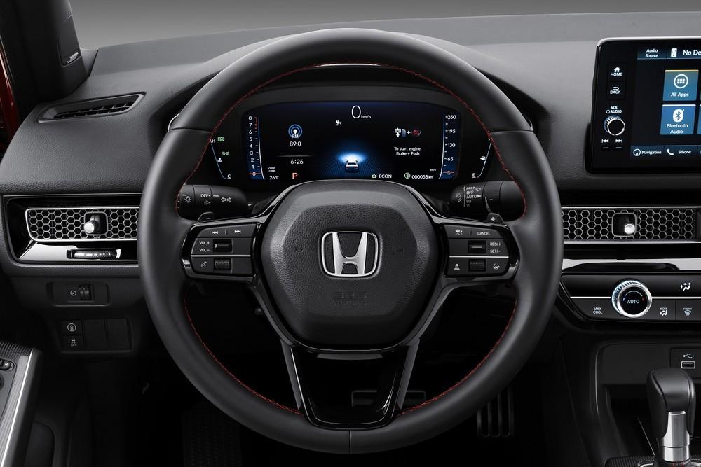 Bảng đồng hồ kỹ thuật số trên Honda Civic RS 2022.