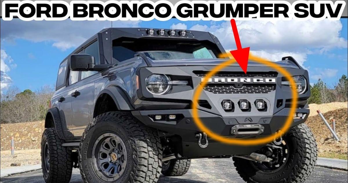 Ford Bronco Grumper hầm hố đầy ấn tượng mang đậm phong cách nhà binh