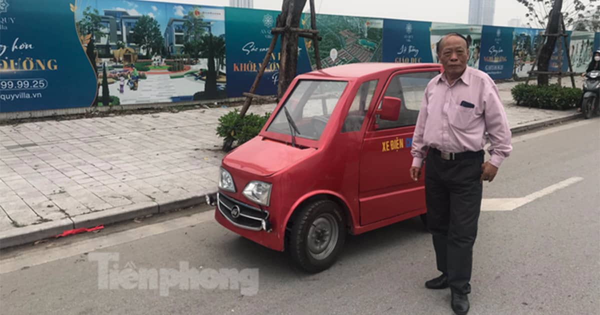 Cụ ông 70 tuổi tự chế ô tô chạy điện tại Hà Nội: 3 năm vẫn chạy tốt