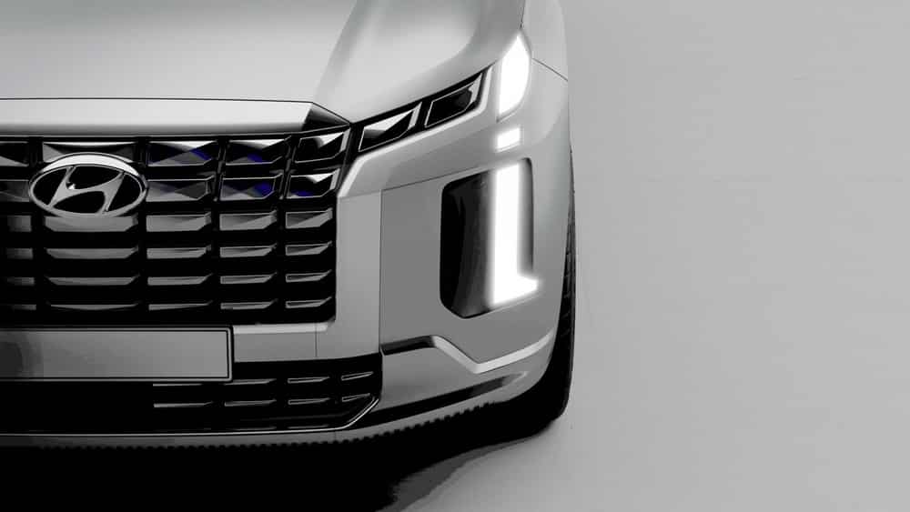 Hyundai Palisade 2023 được bổ sung thiết kế đầu xe mới