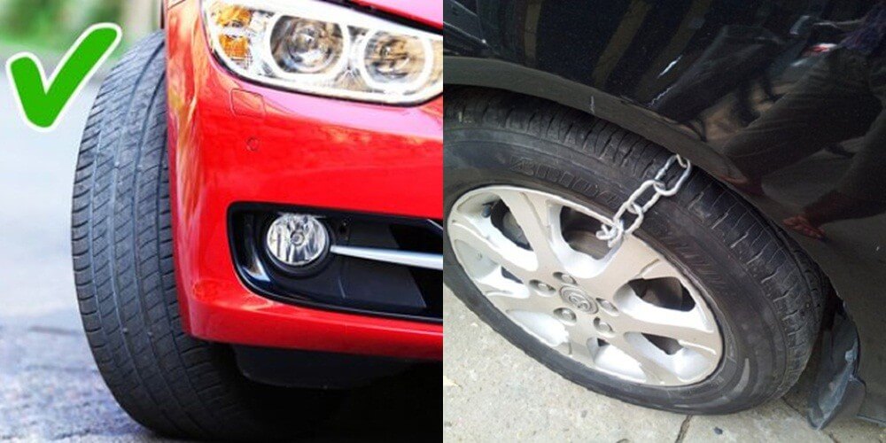 Cách phòng tránh bị trộm bánh xe ô tô.