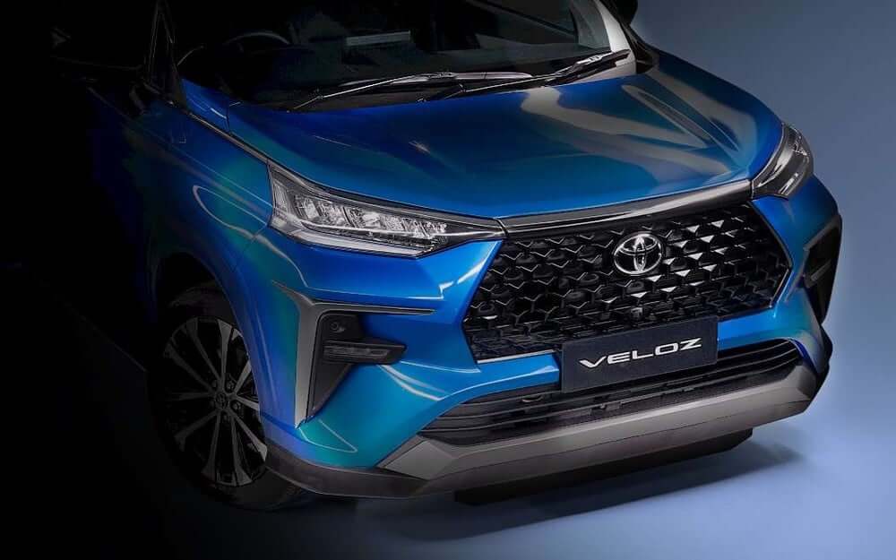 Thiết kế đầu xe của Toyota Veloz 2022 tại Malaysia