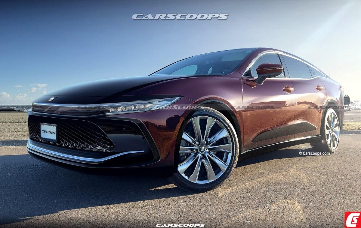 Toyota Crown 2023 sắp ra mắt: Thiết kế, động cơ và những điều cần biết 2023-toyota-crown-carscoops-2.jpg