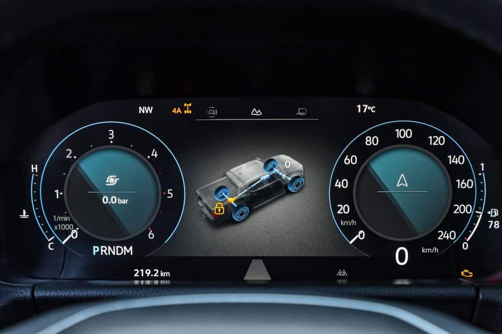 Bảng đồng hồ kỹ thuật số với màn hình 12 inch của Volkswagen Amarok 2023