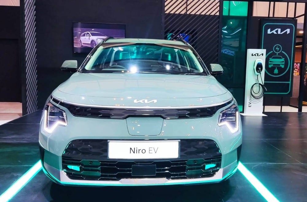 Cận cảnh đầu xe của Kia Niro EV 2022