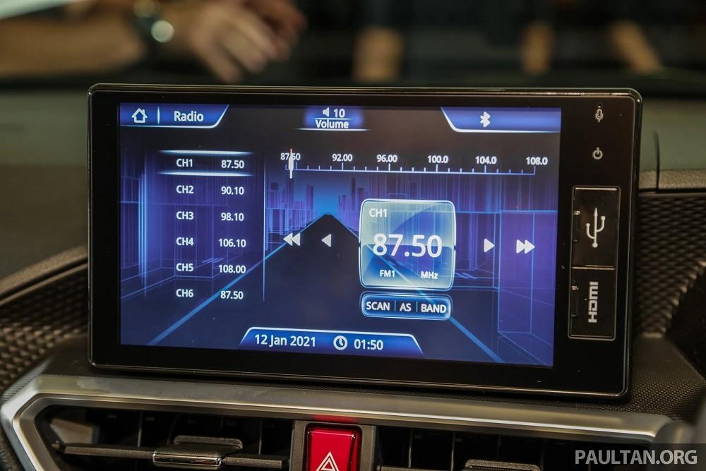 Màn hình cảm ứng trung tâm của Perodua Ativa Hybrid