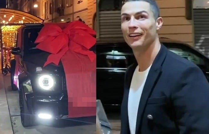 Cristiano Ronaldo bất ngờ khi thấy món quà siêu khổng lồ mà bạn gái Georgina Rodriguez dành tặng cho mình