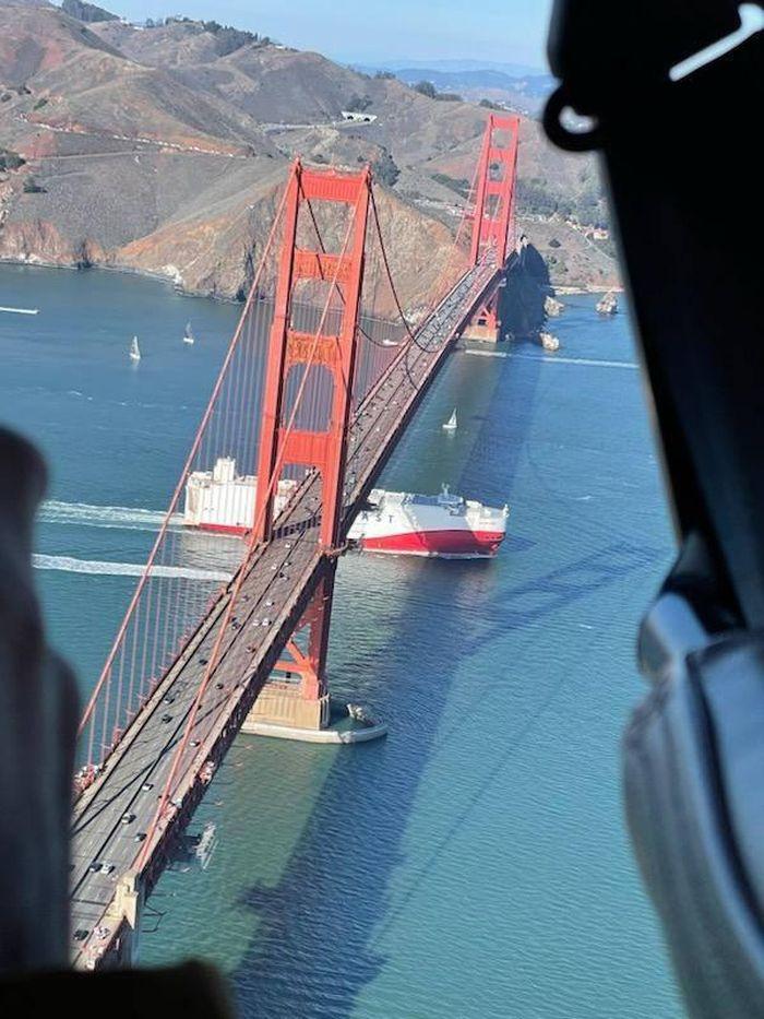 Tàu chở 999 xe VinFast VF 8 đã đến Vịnh San Francisco