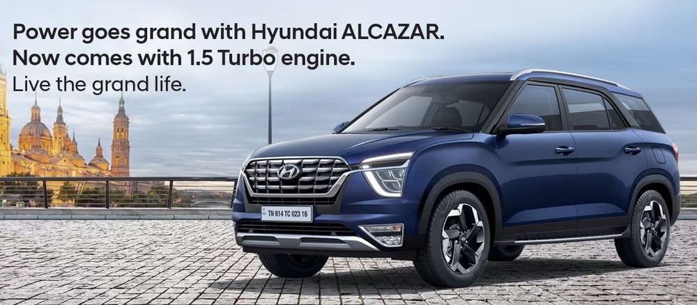 Hyundai Alcazar 2023 - phiên bản 7 chỗ của Creta - được bổ sung động cơ mới giống Accent