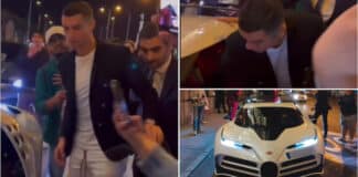 "Chàng tiền đạo già" Cristiano Ronaldo cưỡi siêu phẩm Bugatti Centodieci hơn 200 tỷ, giới hạn 10 xe "đại náo" thành Madrid