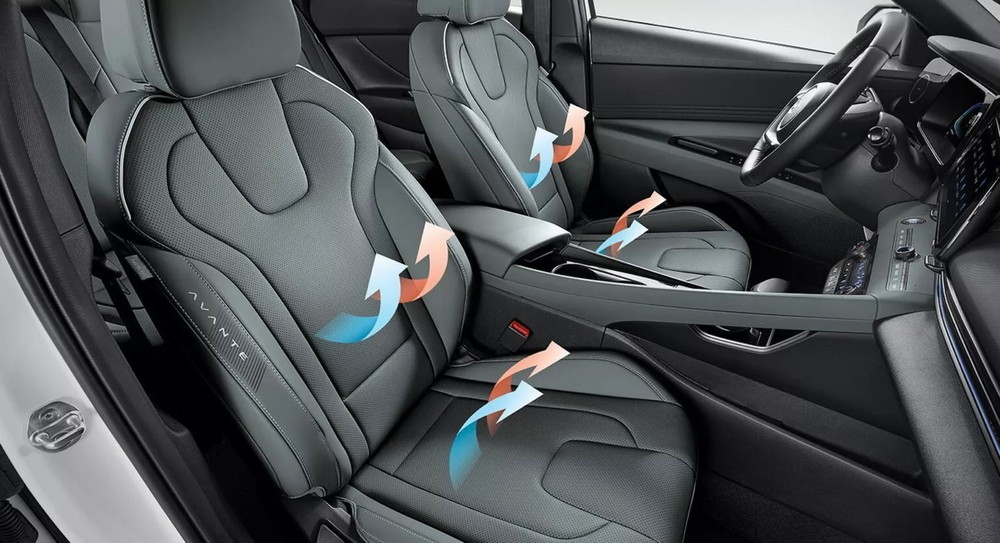 Ghế trước sưởi ấm/thông hơi của Hyundai Elantra 2023