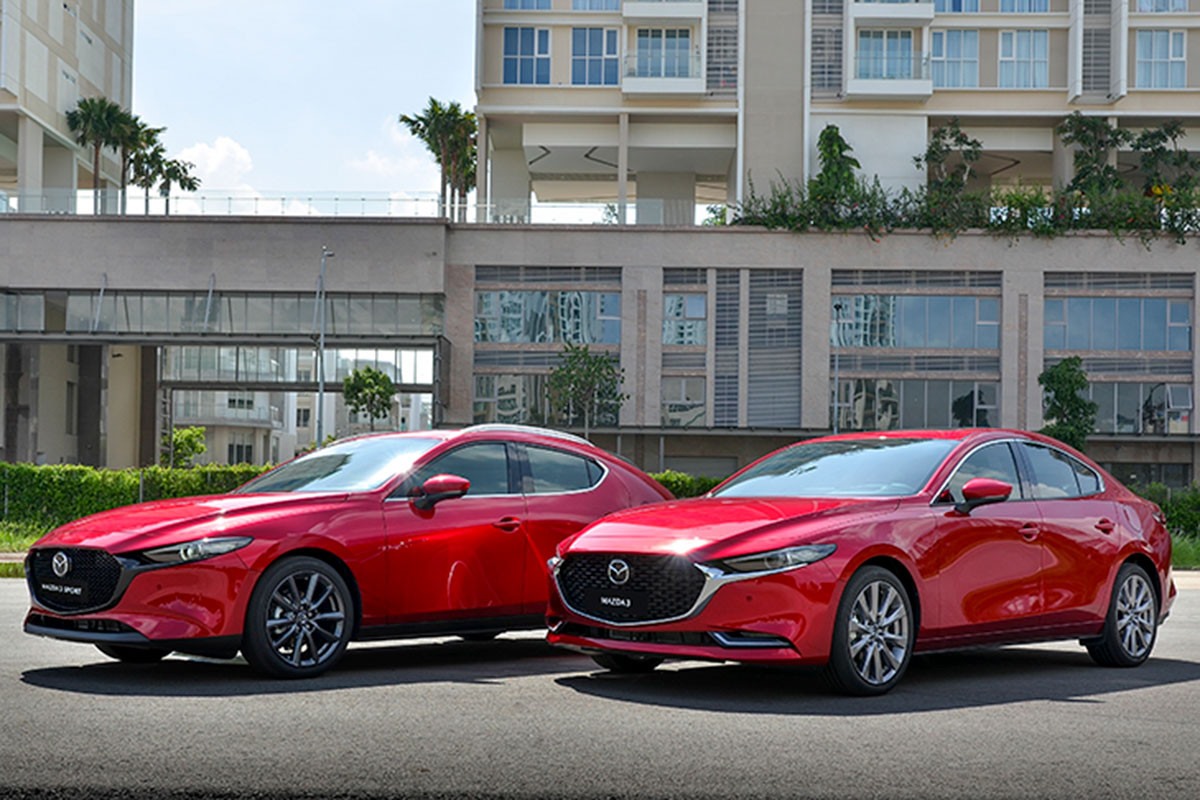 Doanh số của Mazda 3 trong tháng 3.2023 chỉ tăng trưởng 18 xe so với tháng 2. Ảnh: Mazda.