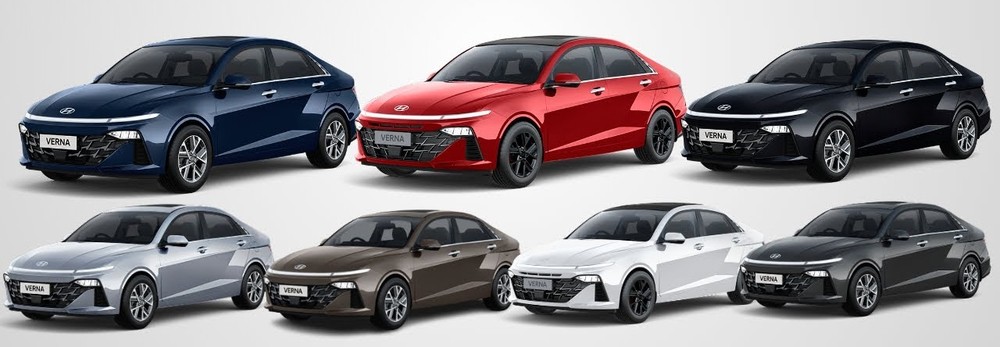 7 màu sơn của Hyundai Accent 2023