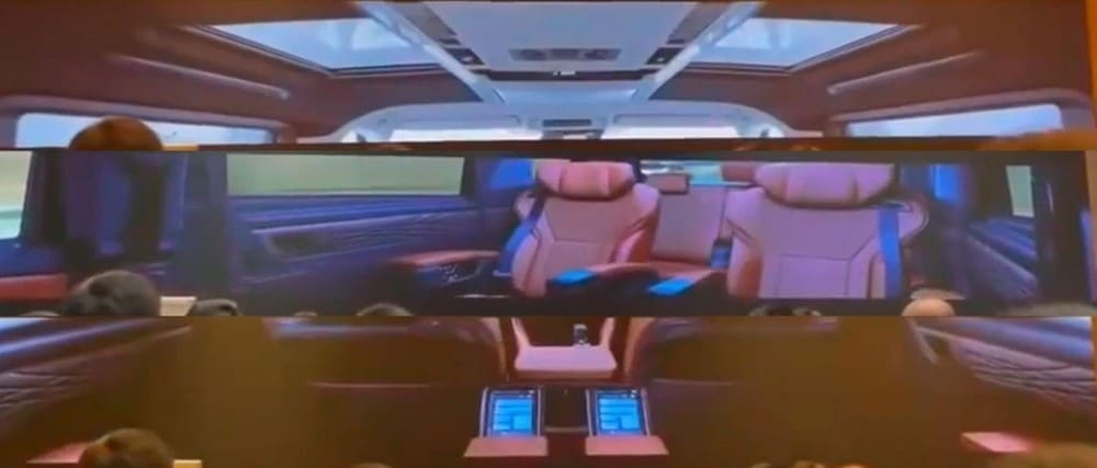 Ghế cơ trưởng ở hàng ghế giữa của Toyota Alphard 2023