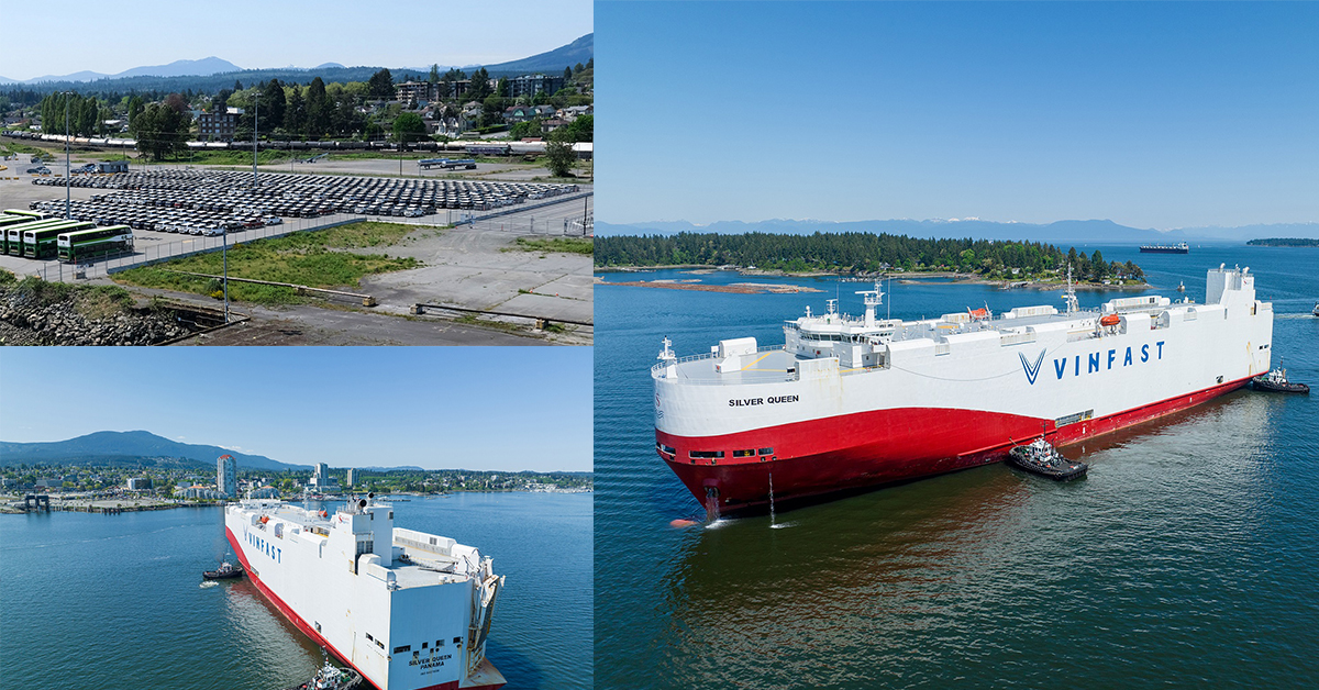 Lô xe điện VinFast VF8 đầu tiên cập cảng Canada: Sẵn sàng bàn giao từ tháng 6/2023, giá cho phiên bản cao nhất hơn 1 tỷ