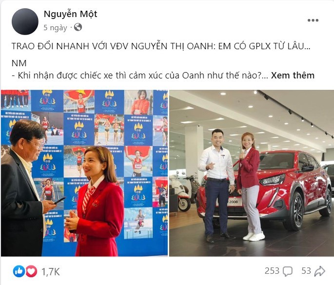 VĐV Nguyễn Thị Oanh đã có bằng lái, chọn xe màu đỏ vì gắn liền với dân tộc Việt Nam