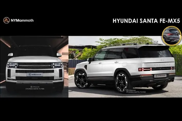 Nếu thông tin này là đúng thì Hyundai Santa Fe 2024 chỉ dài hơn 45 mm và chiều dài cơ sở tăng 50 mm so với thế hệ cũ. Đồng thời, xe sẽ có kích thước gần như giống hệt người anh em cùng tập đoàn là Kia Sorento.
