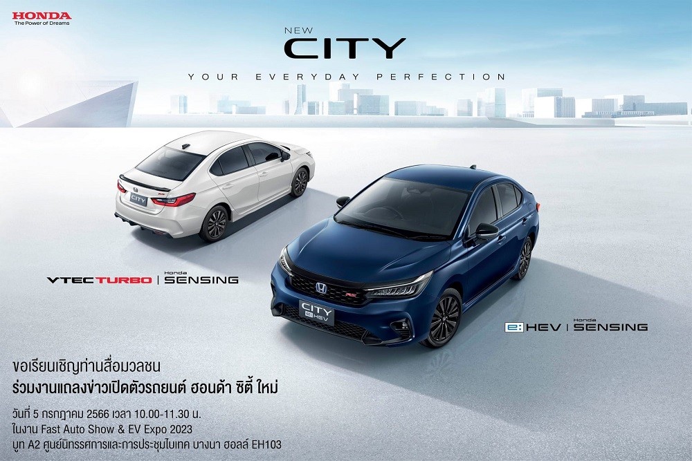 Xem trước thiết kế của Honda City 2023 bản RS sắp ra mắt Việt Nam qua hình ảnh xe ở Thái Lan