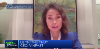 Được phóng viên đặt câu hỏi sẽ cạnh tranh ra sao với Tesla, BYD,... CEO Vinfast Lê Thị Thu Thủy có câu trả lời dứt khoát