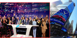 Vốn hóa của VinFast vượt 85 tỷ USD sau phiên giao dịch đầu tiên trên sàn Nasdaq, lọt top 5 doanh nghiệp ô tô toàn cầu