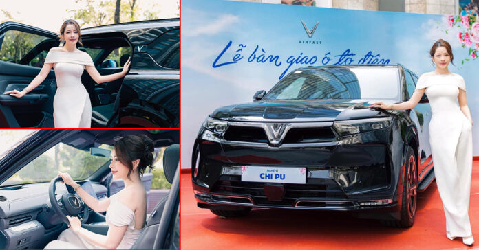 Diễn viên, ca sĩ Chi Pu nhận bàn giao "xe chủ tịch" VinFast VF9 Plus: "Tôi muốn truyền cảm hứng cho người Việt ủng hộ hàng Việt nhiều hơn"